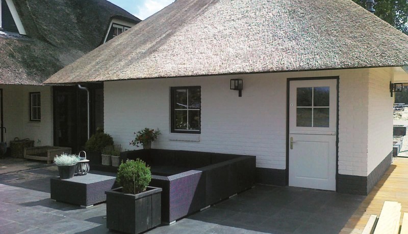 witte aanbouw vrijstaande woning sfeer