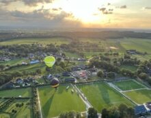 Ballonvaart jubilarissen Exel Lemele Bouw