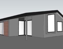 Ontwerp tekening uitbreiding recreatiewoning Ommen