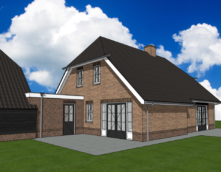 Herbouw vrijstaande woning in boerderijstijl Drogteropslagen Exel Lemele Bouw